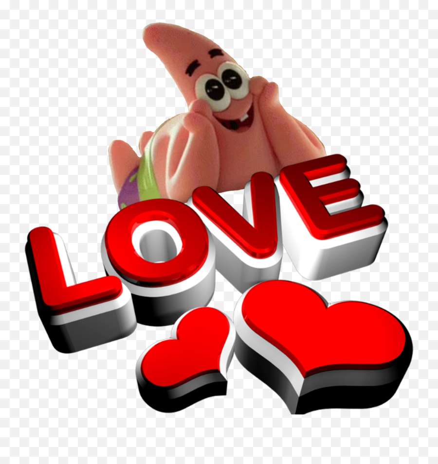 Download Patrick Star Spongebob Boboesponja Amor Love Paixão - Love Cartoon Pictures Spongebob Png,3d Png