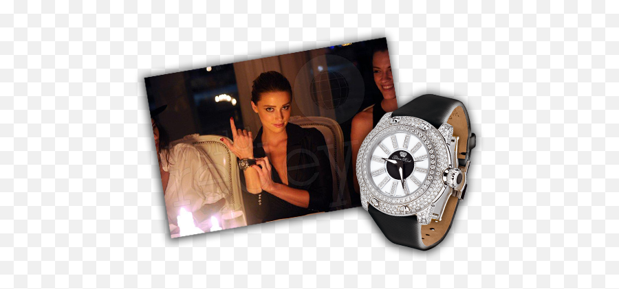 Celebrities - Analog Watch Png,Amber Heard Png