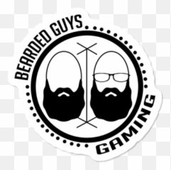 Single Beard Logo Sticker - Illustration png