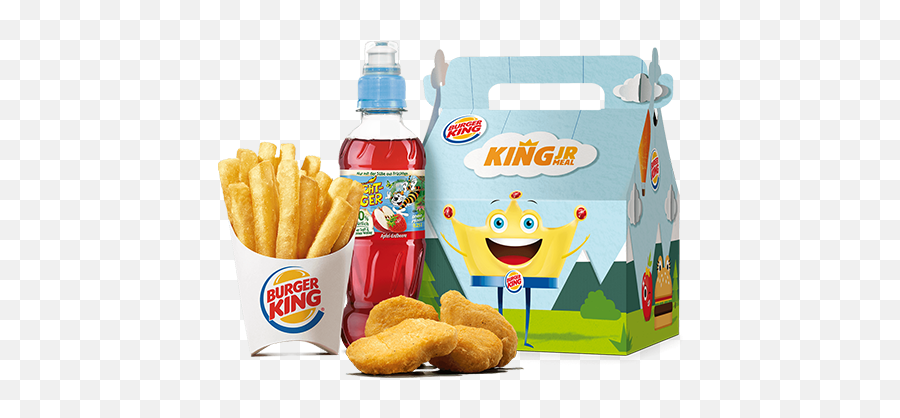 Download Burger King Jr Box - King Junior Burger King Full Happy Meal Burger King Png,Burger King Png