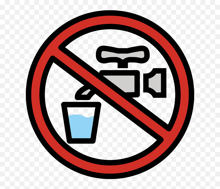 Non - Non Potable Water Sign Png,Water Emoji Png