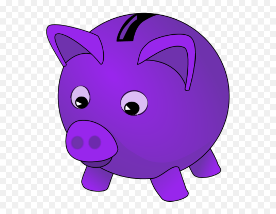 Download Piggy Bank Clip Art 9 Wikiclipart - Blue Piggy Bank Purple Piggy Bank Clipart Png,Piggy Bank Transparent Background