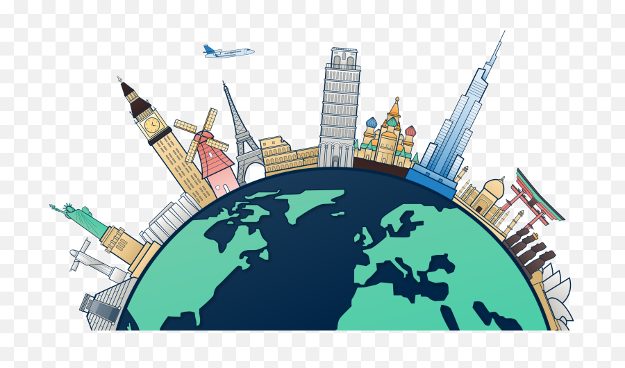 Travel World Png File - Student Exchange Program,World Png