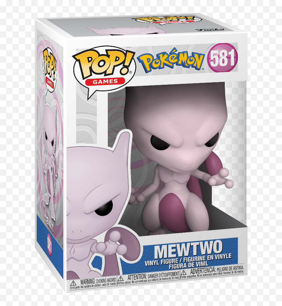 Pokemon Mewtwo Pop Vinyl Figure - Funko Pop Pokemon Mewtwo Png,Mewtwo Png