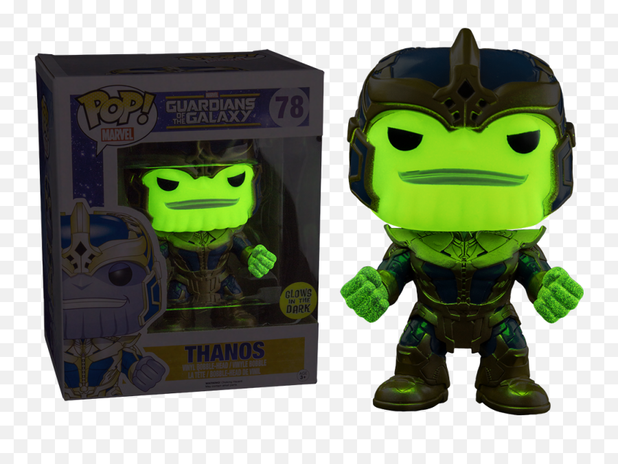 Funko Pop Thanos Glow - Inthedark 6inch Thanos Gitd Funko Pop Png,Thanos Head Png