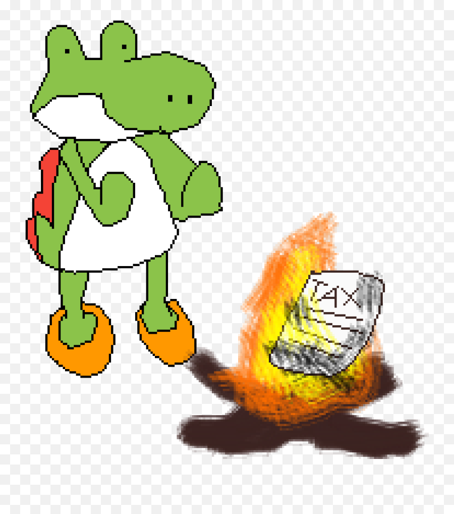 Pixilart - Yoshi Commits Tax Fraud By Galtis Cartoon Png,Yoshi Transparent