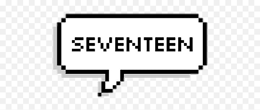 Seventeen Sticker - Quotes Aesthetic Tumblr Transparent Bts Pixel Speech Bubble Png,Seventeen Png