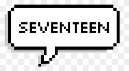 Seventeen Sticker - Quotes Aesthetic Tumblr Transparent Bts Pixel Speech Bubble png