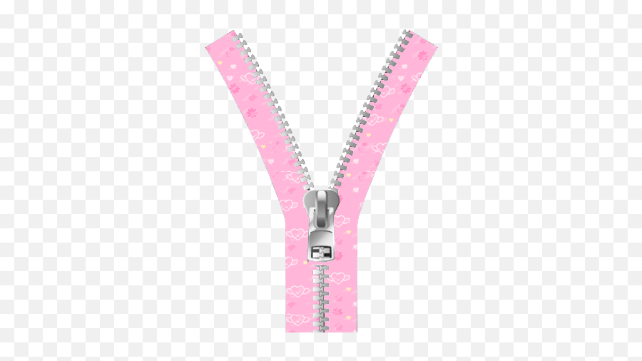 Pink Zipper Clothing Zip Girly Sticker By Kris Smith - White Zipper Png,Zipper Png