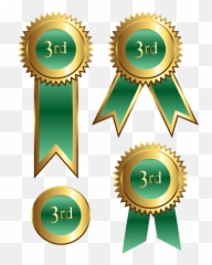 3rd Place Ribbon Clip Art - Png Transparent Clipart