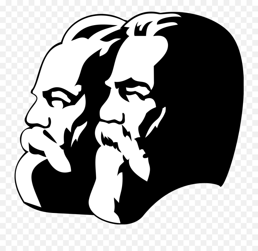 Karl Marx And Friedrich Engels - Marx And Engels Png,Karl Marx Png