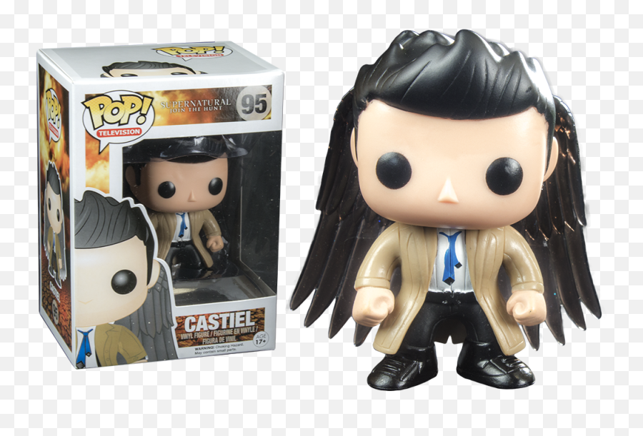 Funko Pop Supernatural - Castiel With Wings 95 Funko Pop Supernatural Castiel Png,Castiel Png