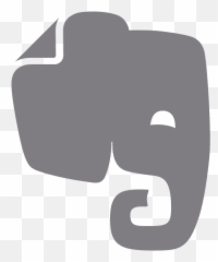 Evernote Elephant Icon Logo Transparent - Con Un Elefante png