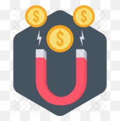 Free Attract Money Icon Of Flat Style - Vertical png