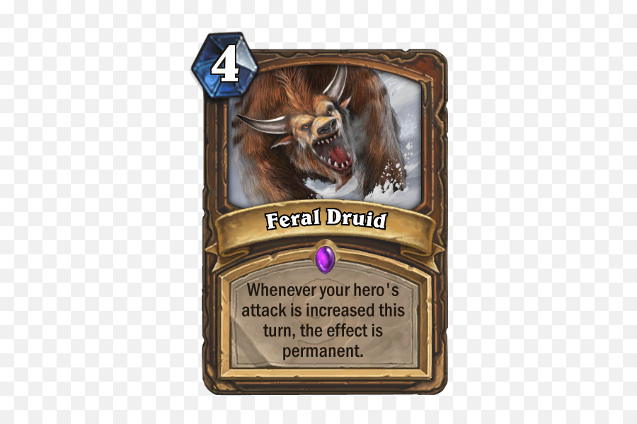 Weekly Card Design Competition - Hearthstone Extra Turn Mage Png,Feral Druid Icon