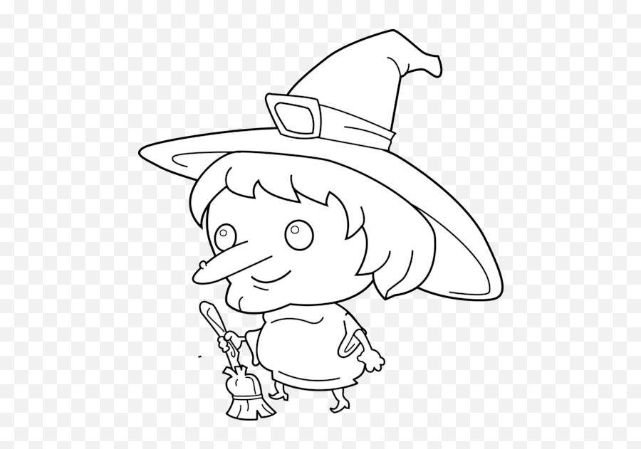 Free Witch Clip Art Pictures - Clipartix Witch Coloring Clipart Png,Cute Witch Icon