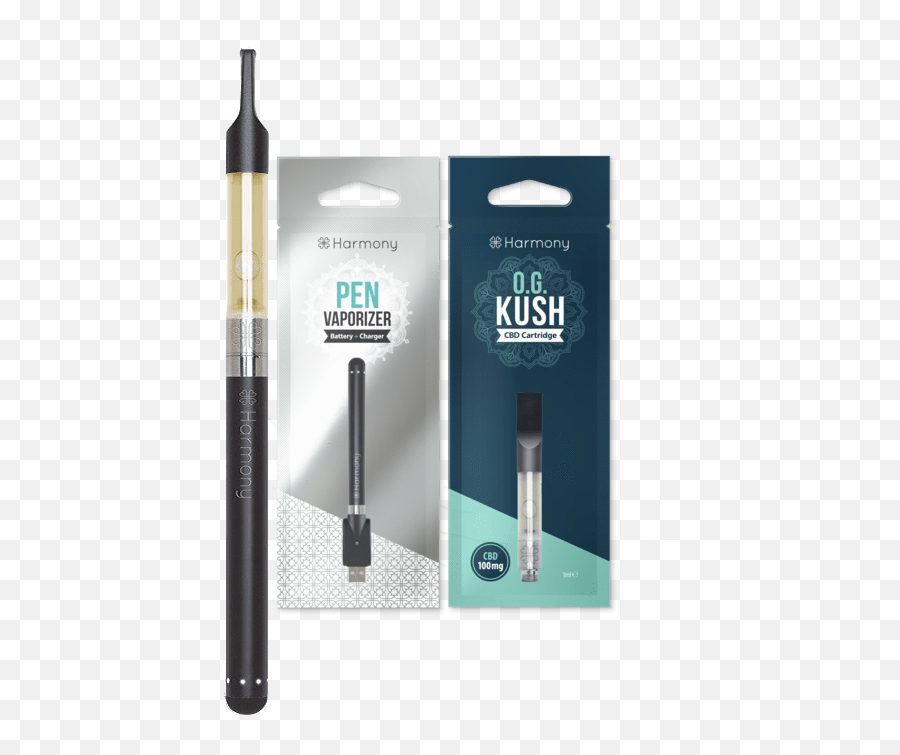 Cbd Vape Pen Kit With Og Kush Cartridge - Harmony Cbd Vape Pen Png,Vape Transparent Background