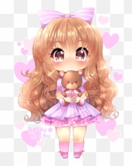 Download Free Pastel Girl Anime Transparent Image Hq - Kawaii Cute Chibi png
