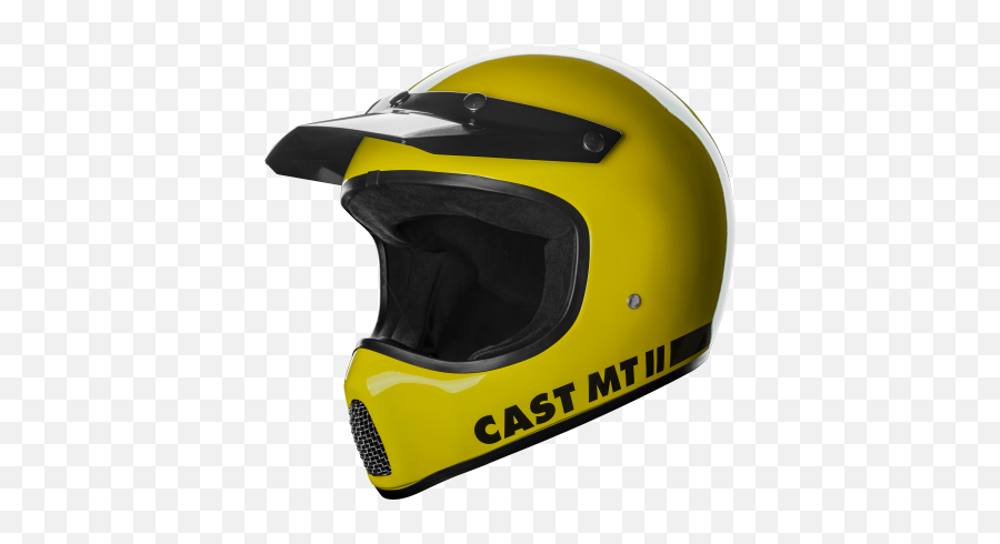 Helmet Cross Scrambler Vintage Cast 70 Pastel Yellow - Casco Cross Vintage Png,Ducati Scrambler Icon Yellow