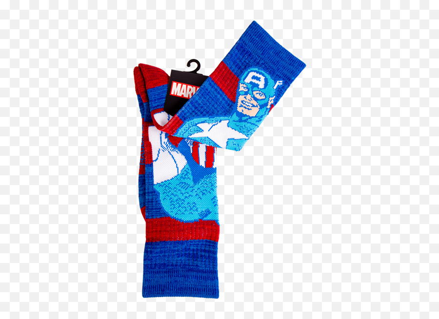 Marvel - Captain America Blue U0026 Red Crew Socks Electric Blue Png,Steve Rogers Png
