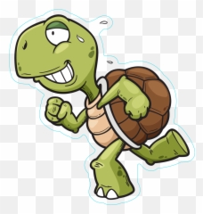 Turtle Running Clipart - Animated Png