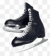 Ice Skates Png Image - Black Figure