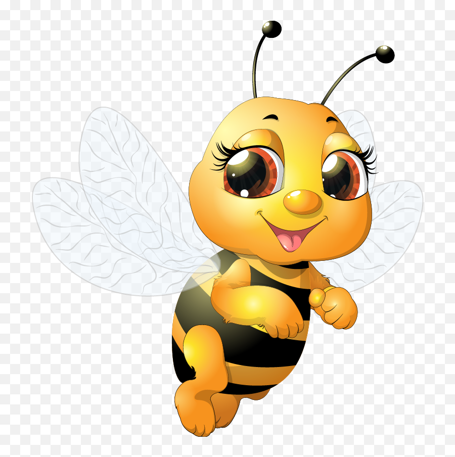 Beauty Bee Png Download Free Clipart - Baby Bumble Bee,Cartoon Bee Png