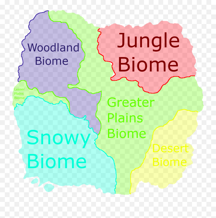 Biome Map Showing All 6 Biomes - Graphic Design Png,Fortnite Map Png
