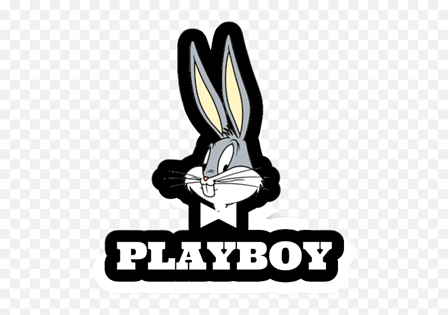 Ftestickers Playboy Bunny Playboybunny Bunnyrabbit Play - Bugs Bunny Playboy Logo Png,Playboy Logo Png