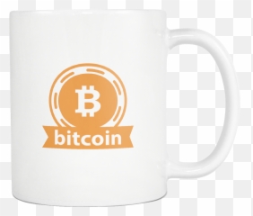 Bitcoin Logo Ribbon - Bitcoin Mug White Mug Gift Mug 11 Ounces Gift For Birthday Bitcoin Svg Logo Png,Bitcoin Logo Png