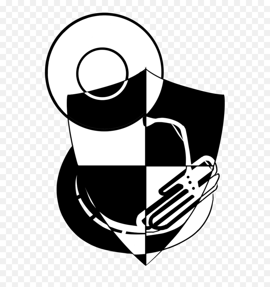 Sousaphone Drawing Clip Art Library - Emblem Png,Sousaphone Png