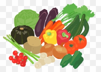 Vegetable Fish Meat Food Clipart - Vegetarian Art png