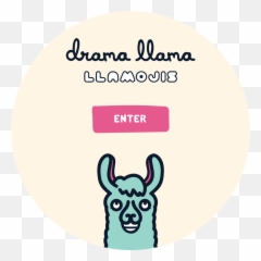 Drama Llama - Circle Png,Llama Png