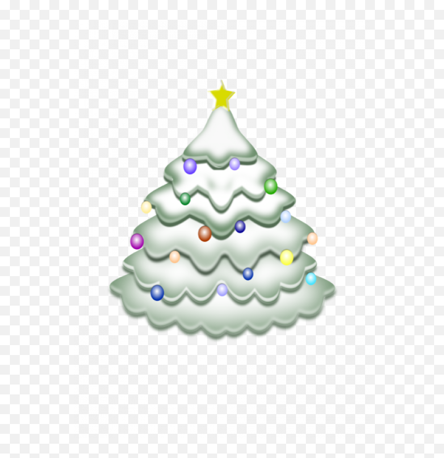 Beautiful Christmas Tree Clipart Images - Snowy Christmas Tree Clipart Transparent Png,Christmas Tree Clipart Png