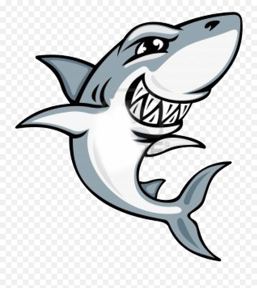 Download Shark Outline Png - Transparent Png Png Images Cartoon Shark Drawing,Shark Transparent Background