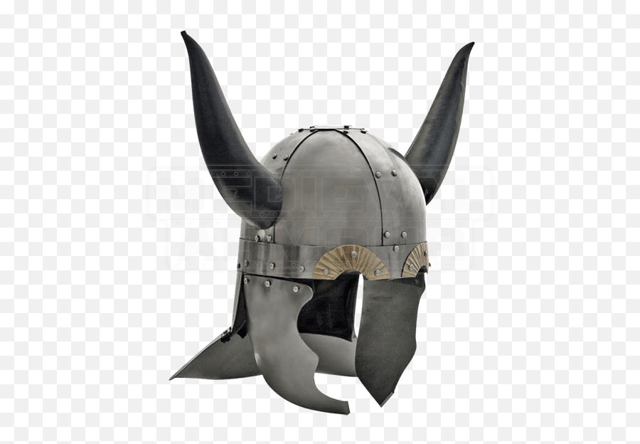 Viking Helmet With Leather Horns - Norse Viking Horned Helmet Png,Viking Helmet Png