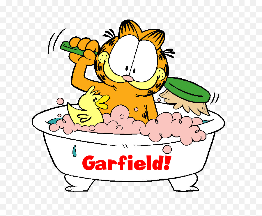 Download Garfield All Paws Pet Wash - Garfield Taking A Bath Png,Bath Png