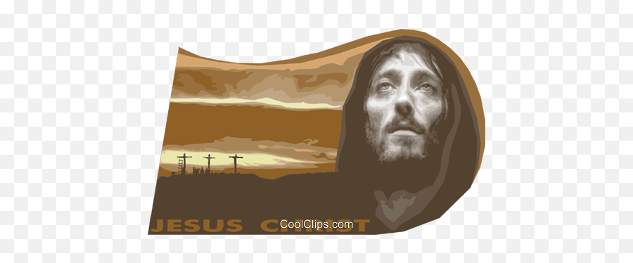 Jesus Christ Royalty Free Vector Clip Art Illustration - Poster Png,Jesus Christ Transparent