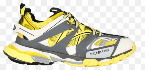 Balenciaga Track Trainer U0027yellow Greyu0027 - Balenciaga 542023 Balenciaga Track Yellow Grey Png,Balenciaga Png