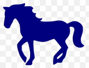 Navy Blue Horse 2 Icon - Free navy animal icons Horse Silhouette png
