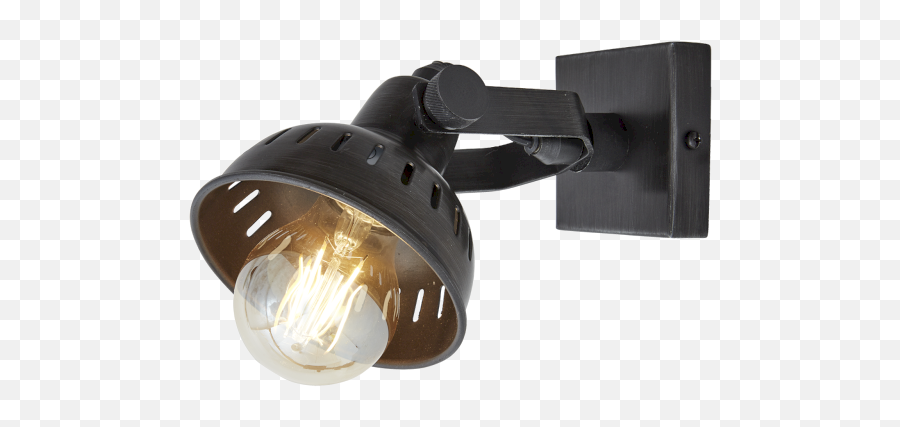 Download Hd Single Retro Spotlight Transparent Png Image - Incandescent Light Bulb,Spotlight Transparent