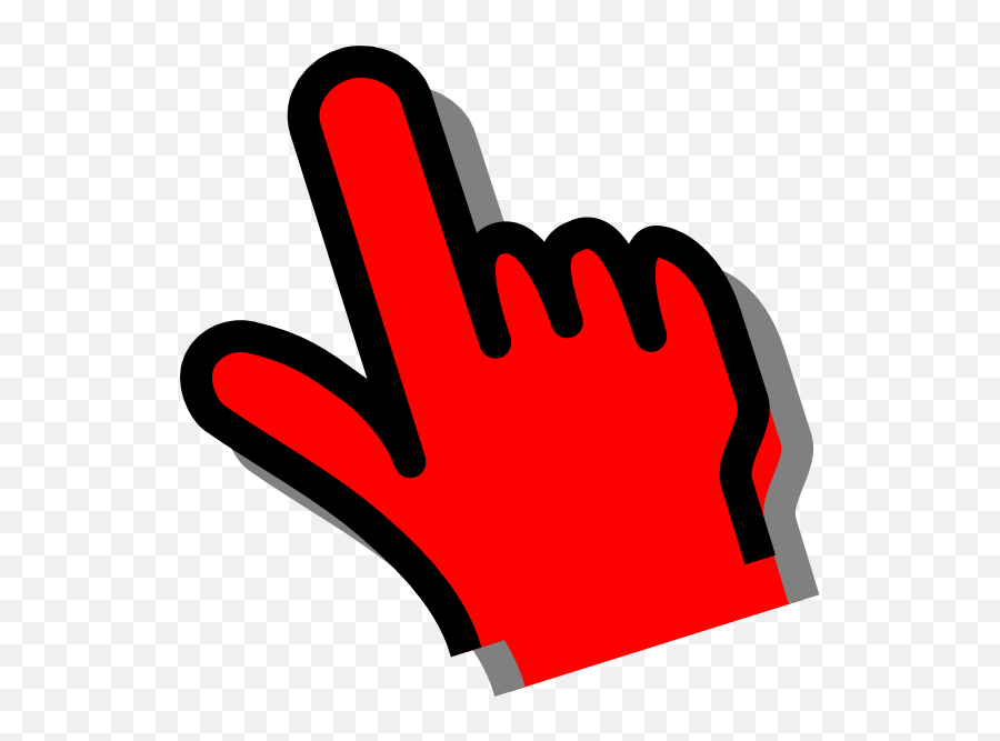 Download Hd Red Pointer Png Www Pixshark Com Images - Red Finger Pointing Icon,Pointer Png