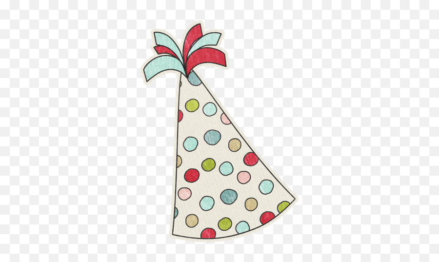 Birthday Wishes - Polka Dot Party Hat Sticker Graphic By Transparent Party Hat Sticker Png,Birthday Hat Transparent