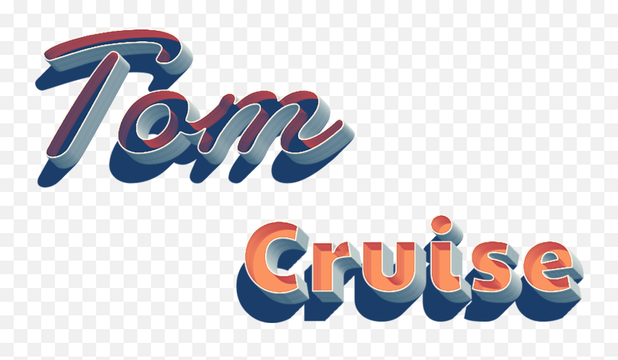 Download Hd Tom Cruise Transparent Png - Tom Cruise Name Png,Tom Cruise Png
