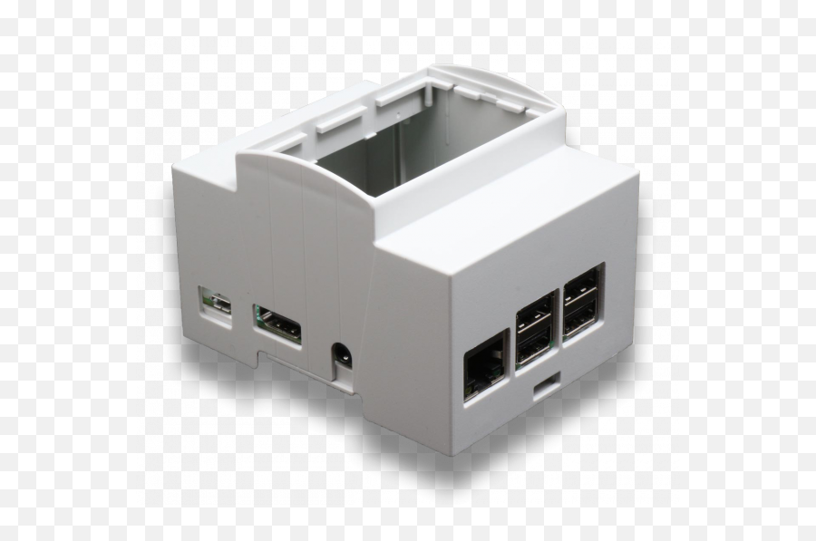 Boitier 4m Rail Din Pour Raspberry Pi B 2 - Din Rail Enclosure For Raspberry Pi Png,Raspberry Pi Png