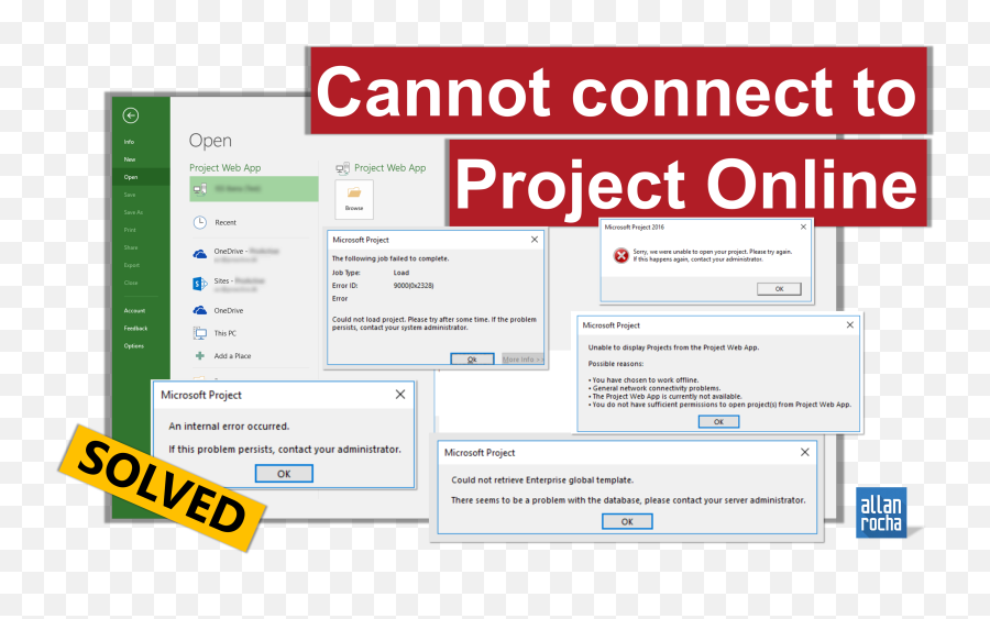 Solved Cannot Connect To Project Online U2013 Could Not Load - Vertical Png,Microsoft Project Logo