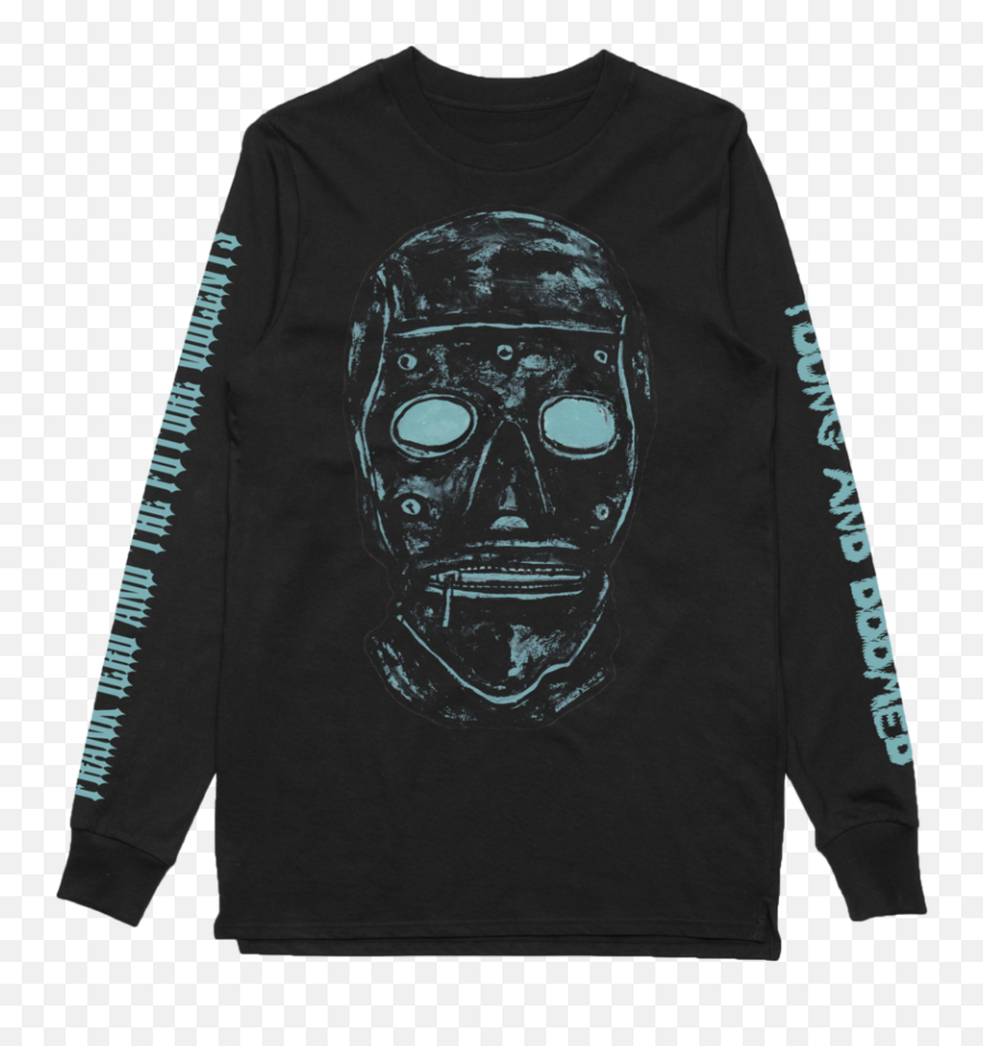 Young And Doomed Long Sleeve - Black Long Sleeve Space Jam Shirt Png,Frank Iero Logo