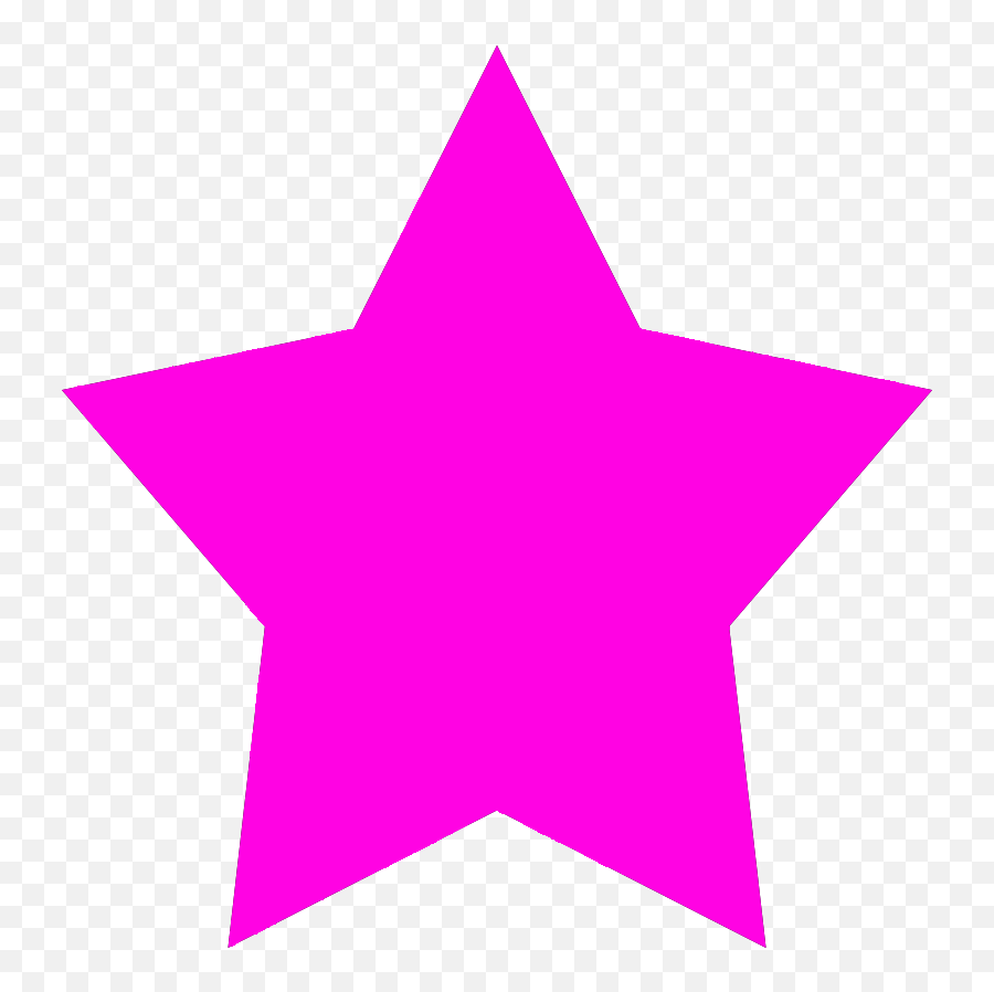 Neon Pink Star Png - Pink Star Clipart,Star Shape Png