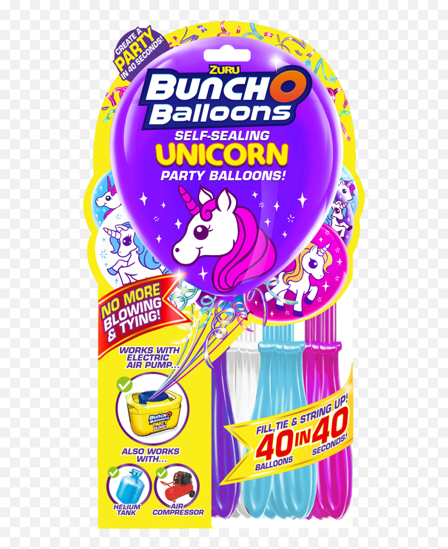Bunch O Balloons Self Sealing Party Coming To - Bunch O Balloons Party Pump Unicorn Png,Balloon String Png