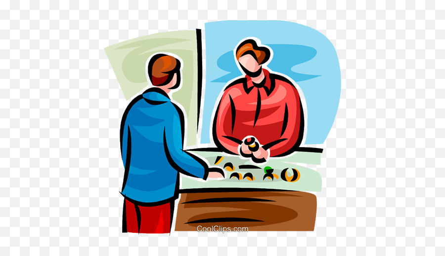 Person Talking To A Jeweler Royalty Free Vector Clip Art - Conversation Png,Person Talking Png